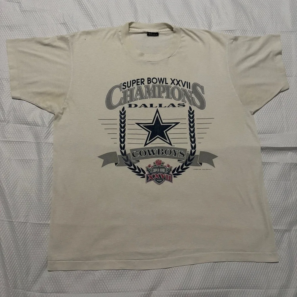 Vintage 1993 Dallas Cowboys Super Bowl XXVII Champions T-Shirt Screen Stars XL
